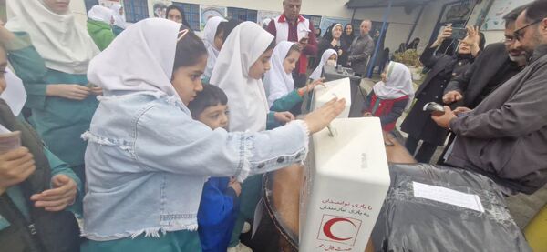 همدلی دانش‌آموزان محمودآبادی با کودکان غزه