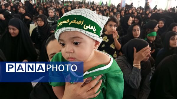 مراسم شیرخوارگان حسینی در مصلی بزرگ امام علی(ع) شهرستان ساوه