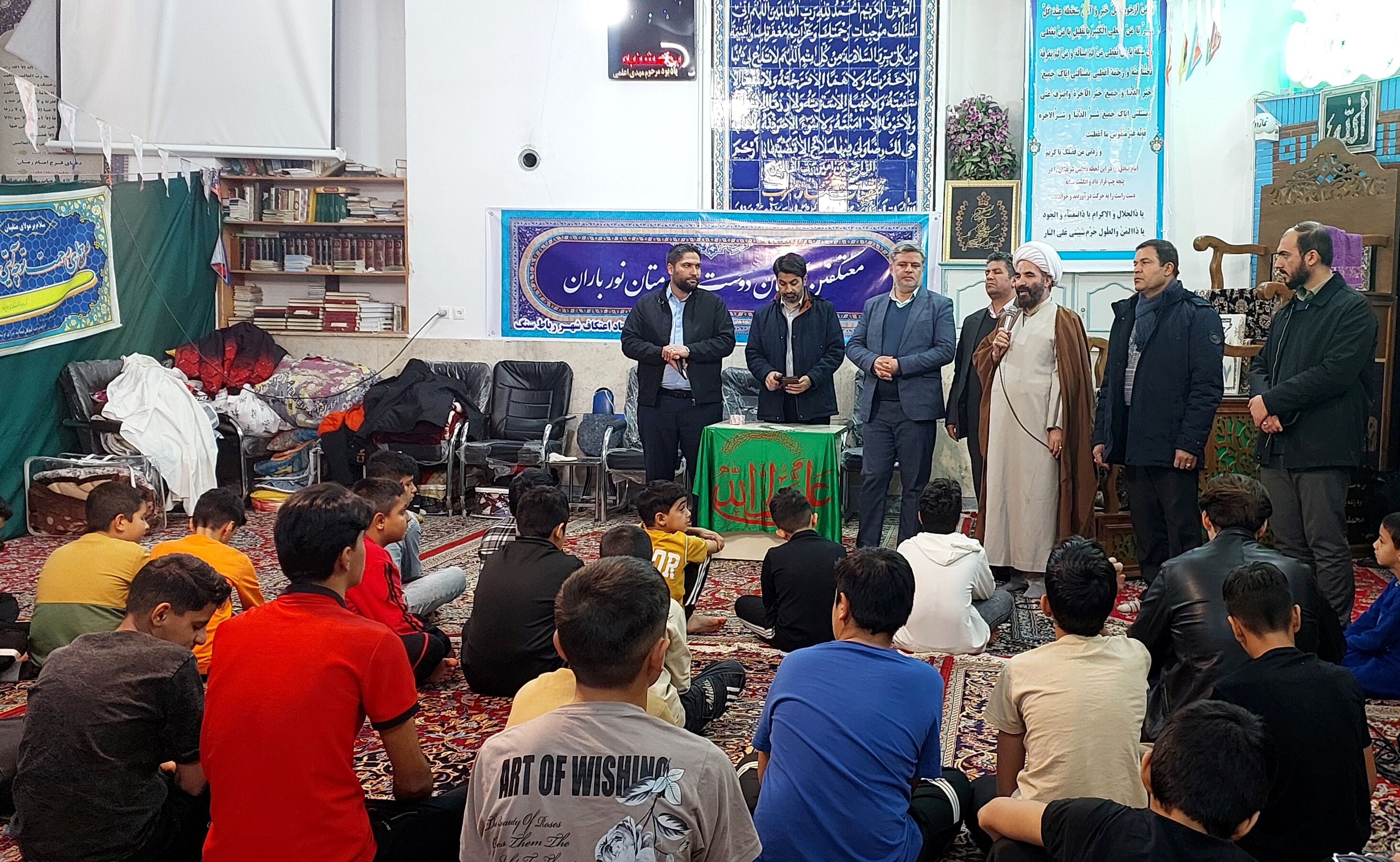 حضور مسئولان آموزش و پرورش در جمع دانش آموزان معتکف جلگه رخ