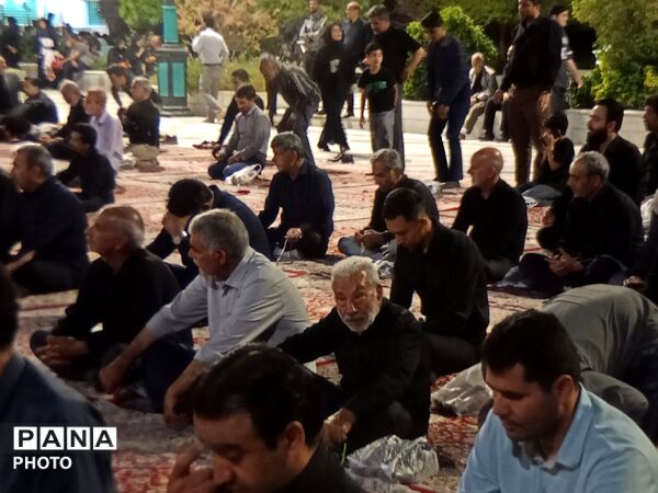 مراسم عزاداری چهارمین شب محرم در زیارتگاه شهید مدرس 