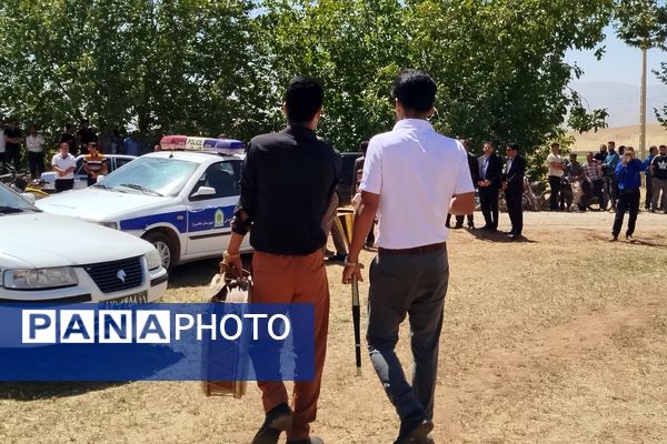 آیین کلنگ زنی پروژه آب چشمه سفید در خانمیرزا