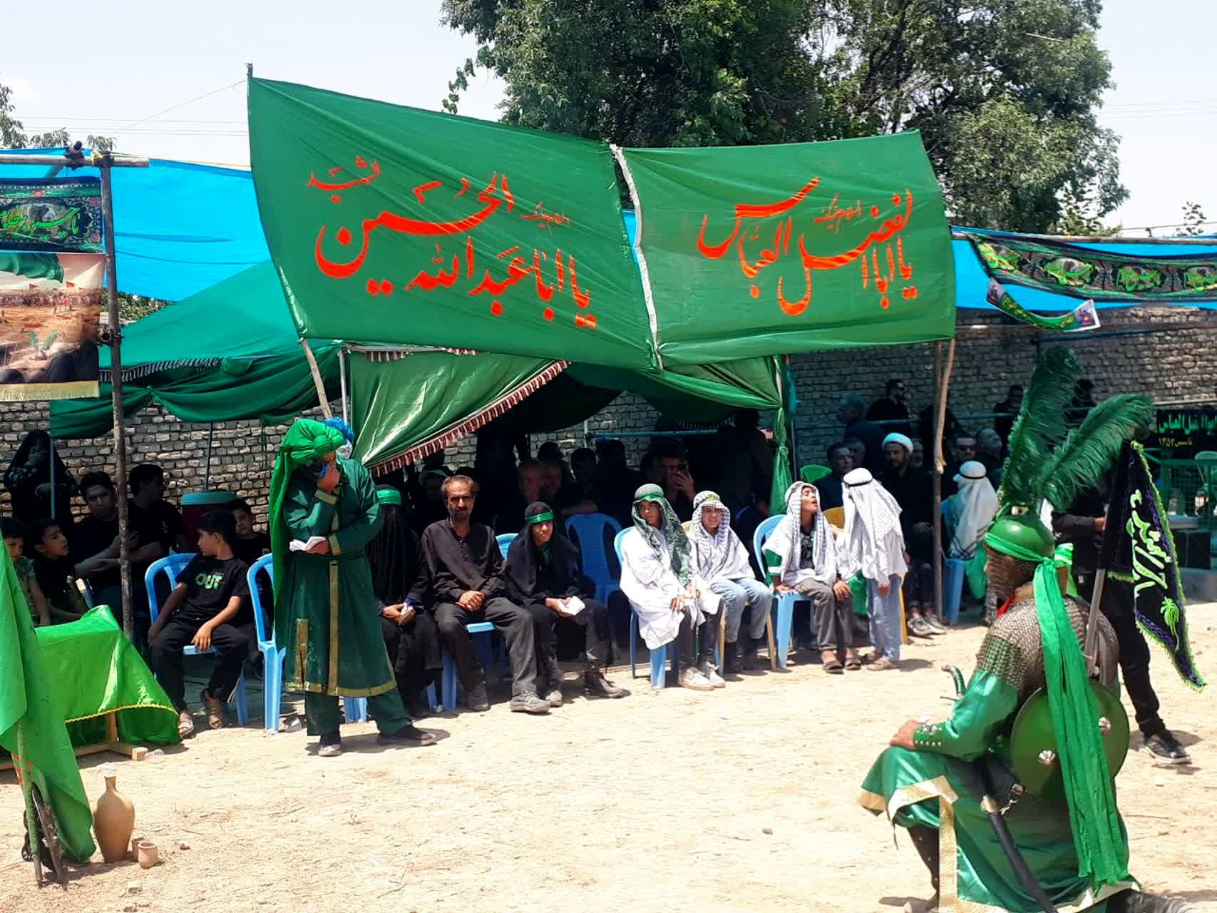 آیین شبیه خوانی عاشورا در روستای مهمانک