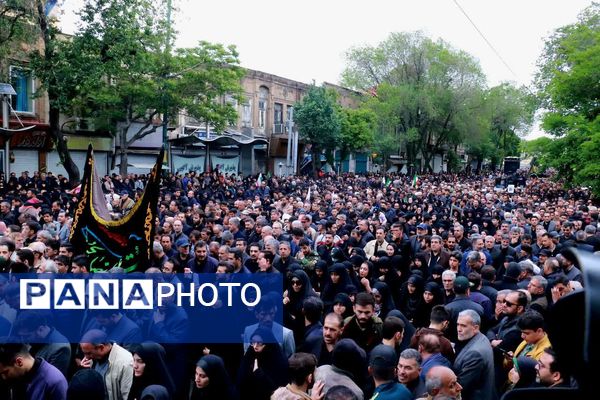 مراسم تشییع شهدای خدمت در تبریز 