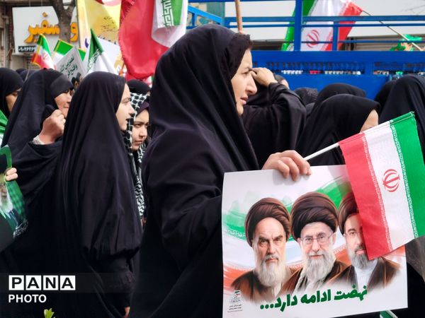 حماسه سازی مردم مقتدر و ولایتمدار شهرستان نیشابور در راهپیمایی روز قدس