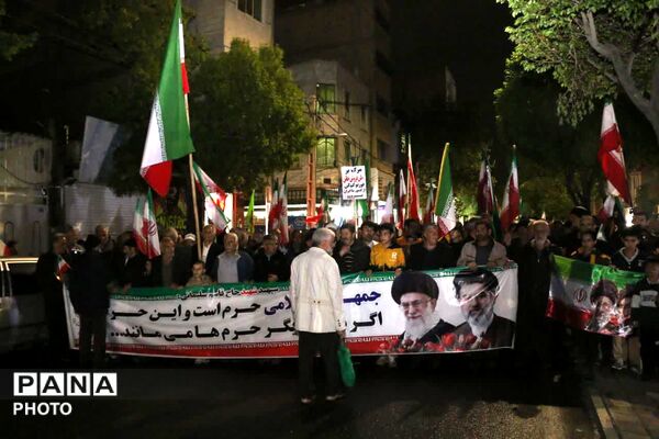 راهپیمایی شب پنجاهم مردم غیور محمدشهر کرج