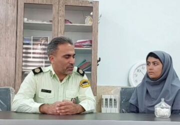 گفت‌وگوی دانش آموز خبرنگار ناحیه ۲ یزد با کارشناس نیروی انتظامی