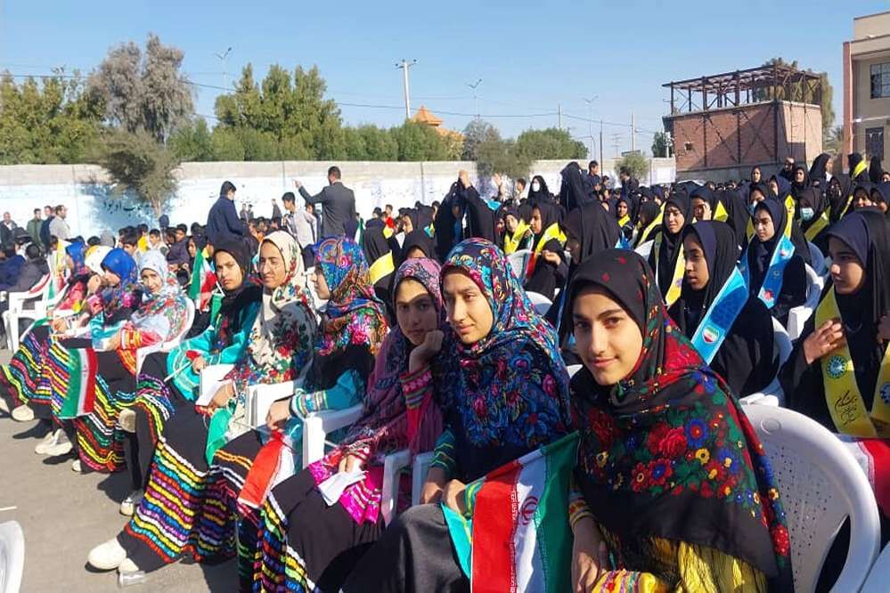 مانور یاوران انقلاب دانش‌آموزان عشایری