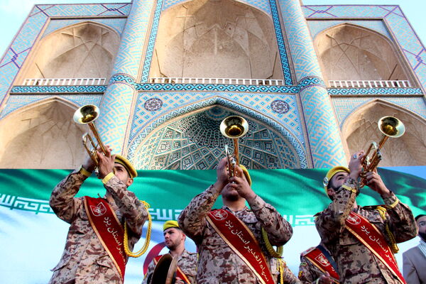 رزمایش اقدار بسیجیان در امیرچخماق یزد