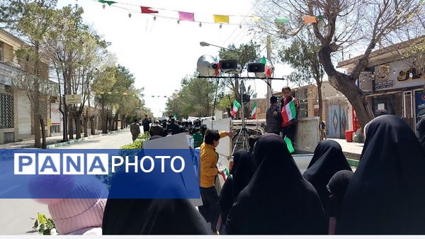 طنین شعار انا علی العهد یا قدس در شهرستان مروست