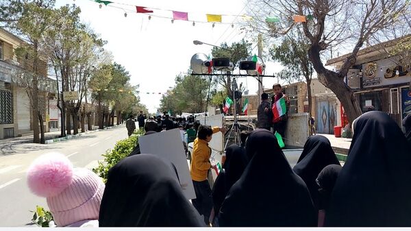 طنین شعار انا علی العهد یا قدس در شهرستان مروست