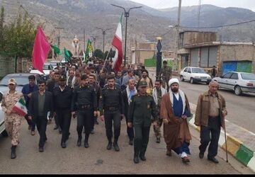 همایش شکوه و پایداری به مناسبت ۵ آذر سالروز تشکیل بسیج مستضعفین در منطقه دیشموک