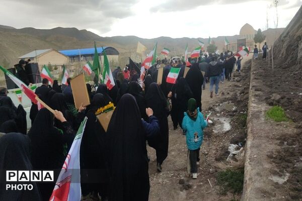 مراسم راهپیمایی اربعین شهادت قائد امت در شهر بار نیشابور-۱