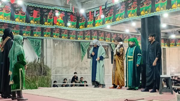 مراسم تعزیه‌خوانی، در روستای مارکده‌