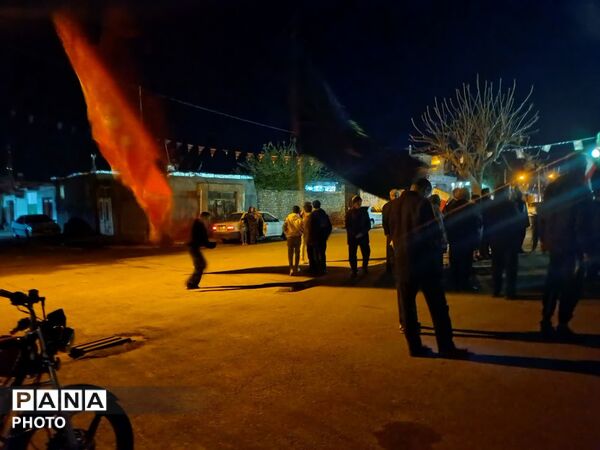 راهپیمایی شبانه مردم شهید پرور روستای مهدی آباد خلیل آباد 