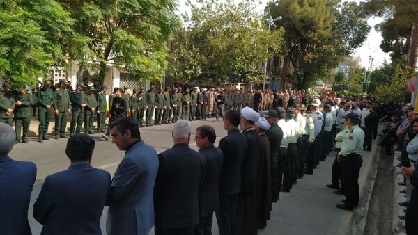 مراسم تشییع پیکر شهید جانباز «علی رفیعی» در کاشمر 