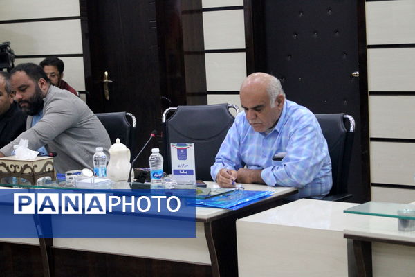 نشست خبری مدیرکل آموزش و پرورش استان بوشهر 