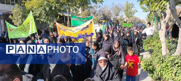 برپایی راهپیمایی باشکوه ۱۳ آبان در شهرستان شیروان