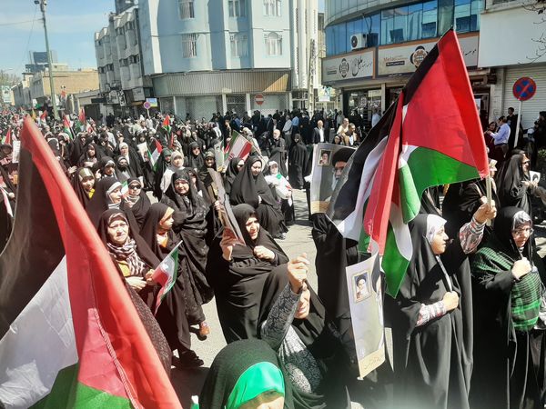 راهپیمایی روز قدس در شهر قزوین 