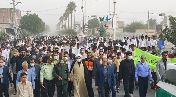 مردم فاریاب در ۱۳ آبان: فریاد مرگ بر آمریکا و اسرائیل، حمایت از رهبر و نیروهای مسلح
