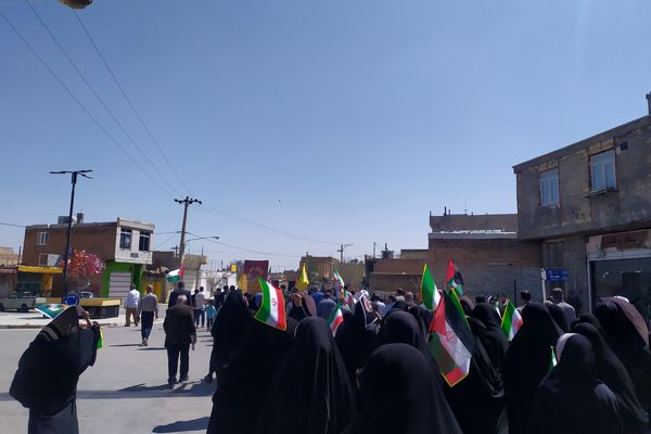 حضور پرشور مردم لپویی در راهپیمایی روز قدس 