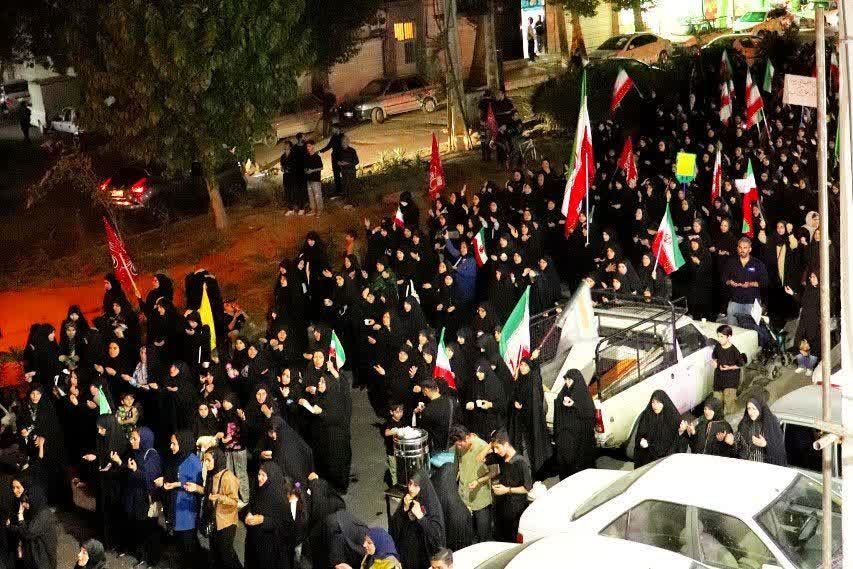 خیابان‌های امشب ؛عزادار حسین (ع)