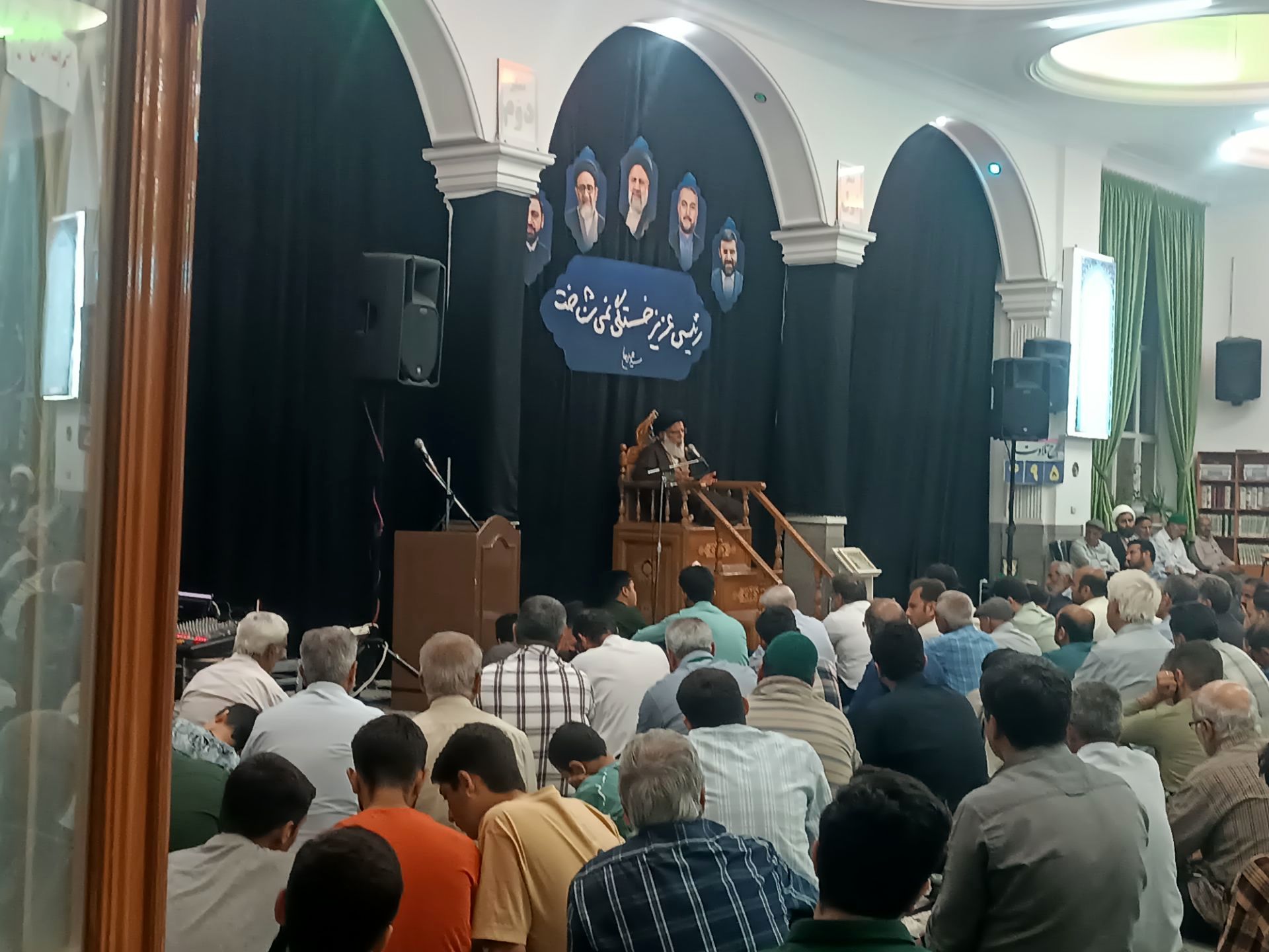 مراسم نخستین سالگرد شهادت شهدای خدمت در مسجد الهادی نیشابور 