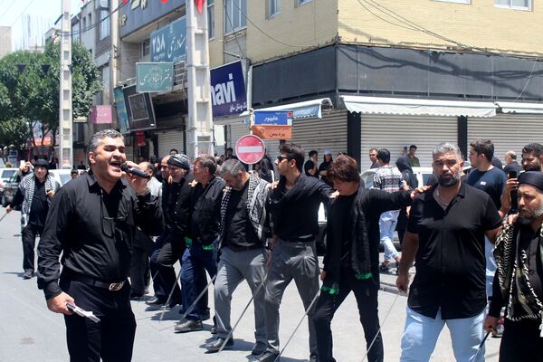 اجرای مراسم شاه‌حسین گویان در شهرستان فردیس