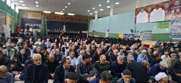 برگزاری دعای ندبه و یادواره شهدای خدمت در تکیه حسینی خلیل آباد