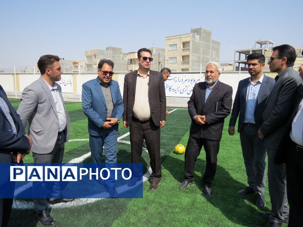 افتتاح زمین چمن مصنوعی آموزشگاه شاهد ولیعصر بجنورد