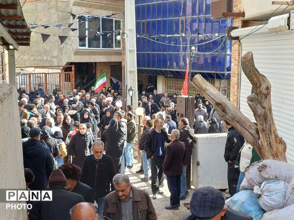 تشییع پیکر مطهر شهید سرافراز، حاج عبدالرسول خدری در آسارا کرج 