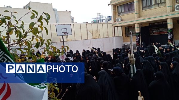 مراسم وداع با شهید گمنام در مدارس دخترانه مشکات