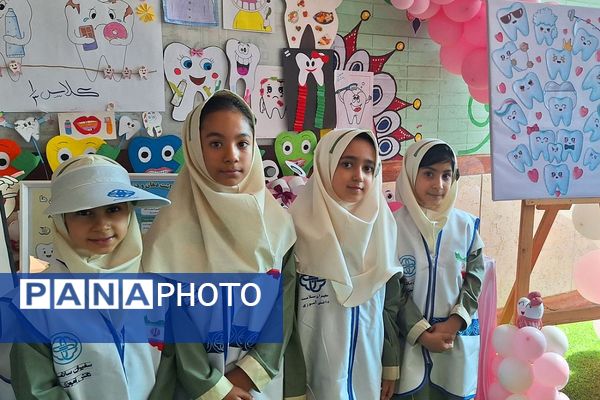 افتتاحیه پویش دهان و دندان و وارنیش فلوراید در دبستان نیلوفر رفیعی ناحیه دو شهرری 