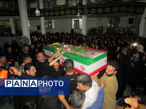 وداع با شهیدان عزیز شهر زازران در مسجد جامع شهر زازران