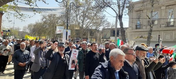 راهپیمایی روز قدس در شهرستان سملقان 