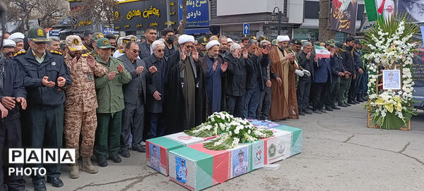 تشییع دو شهید شهرستان بجنورد در استان خراسان شمالی 
