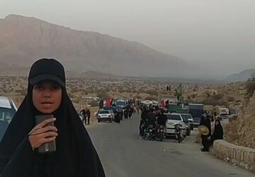 پیاده روی اربعین حسینی در امامزاده شاه پسرمرد بوشکان دشتستان