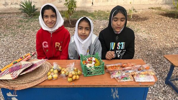 بازارچه کسب و کار دانش‌آموزی در دبستان مولوی فین 