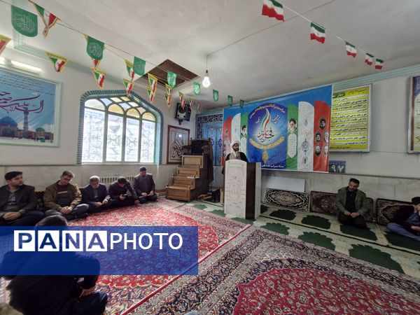 حماسه حضور گرم مردم بلده در سرمای زمستان 