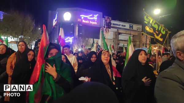 فریاد همبستگی از خیابان‌های نیشابور