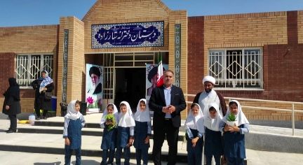 افتتاحیه مدرسه بازسازی شده ستارزاده شهرستان شیروان