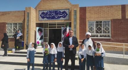 افتتاحیه مدرسه بازسازی شده ستارزاده شهرستان شیروان