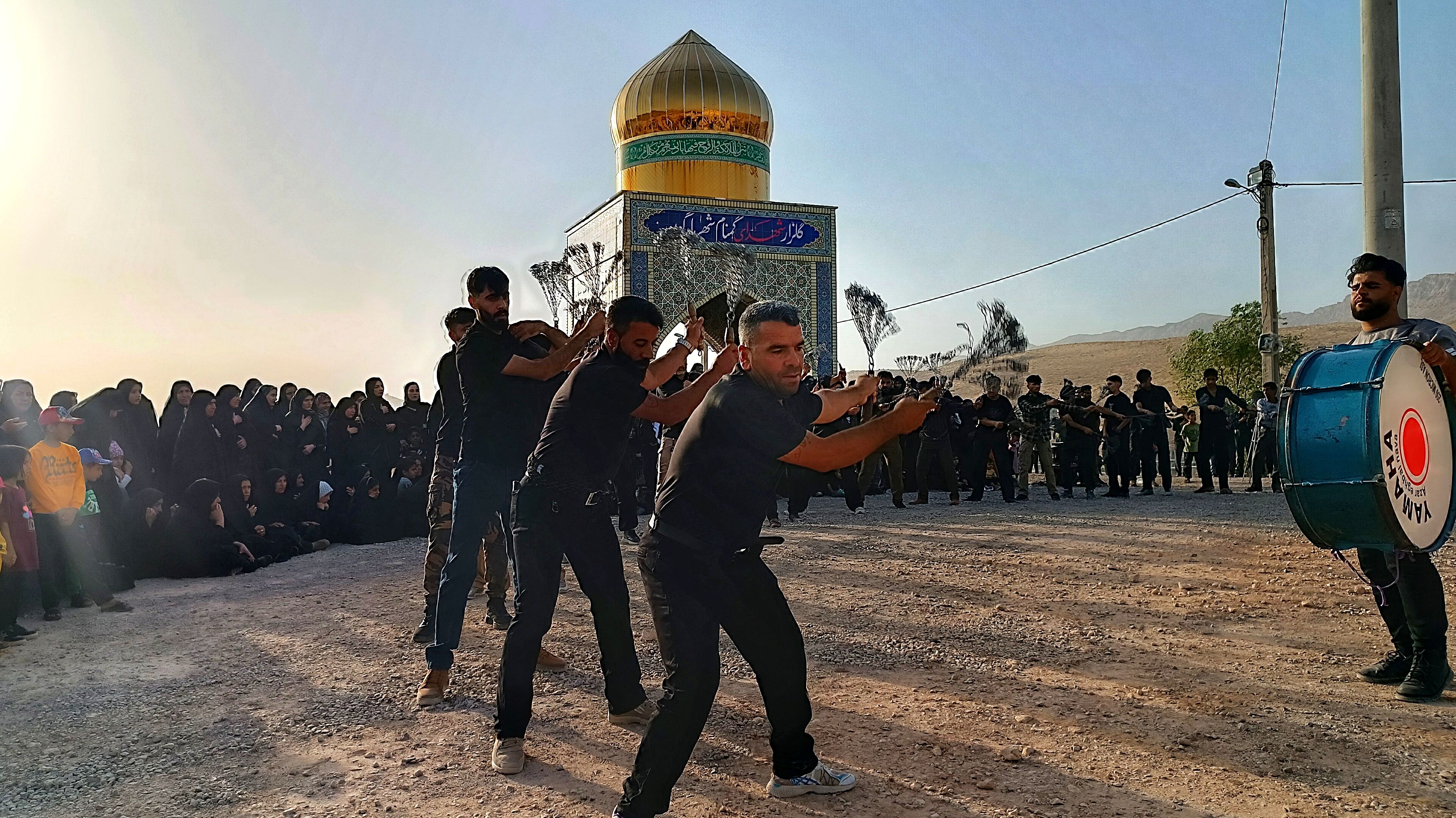 مراسم تاسوعای حسینی در شهرستان مارگون 