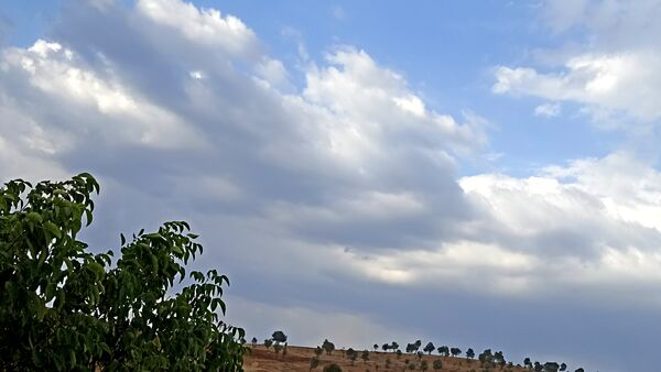 اولین بارش تابستانه در روستای کینک