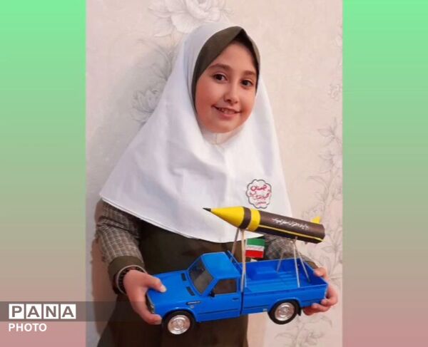 موشک‌های مقاومت  در دست دختران لالجین