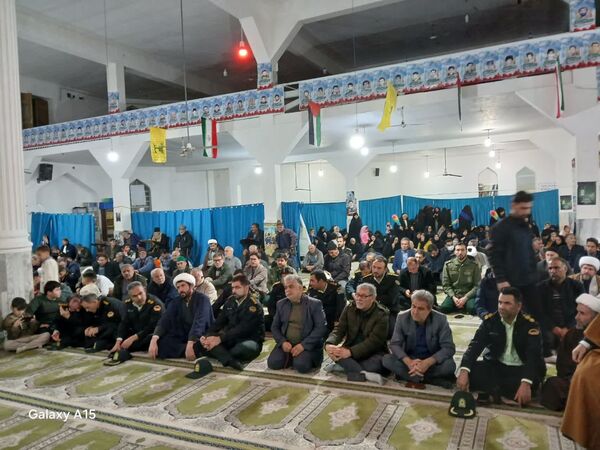 مراسم گرامیداشت شهادت سید حسن نصرالله در مسجد جامع آشخانه 