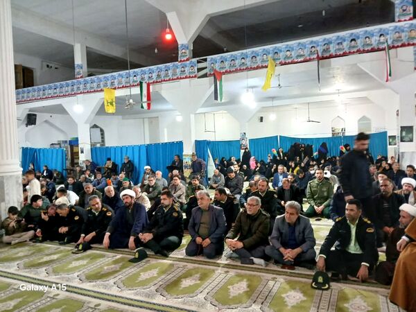 مراسم گرامیداشت شهادت سید حسن نصرالله در مسجد جامع آشخانه 