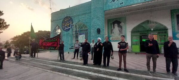 برگزاری مراسم تشییع نمادین پیکر امام رضا(ع)در امامزاده سید محمد(ع) کاشمر