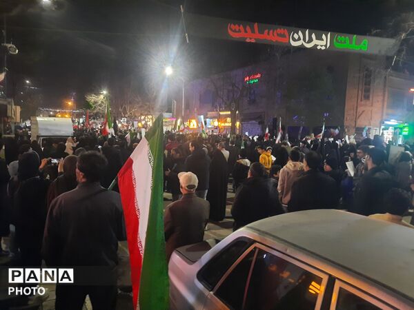 تجمع بزرگ مردم غیور و ولایتمدار نیشابور در خونخواهی از امام شهید