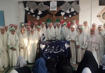 سالگرد شهادت سردار دل‌ها در مدرسه مهندس رحمانی فرد ناحیه ۱ مشهد مقدس