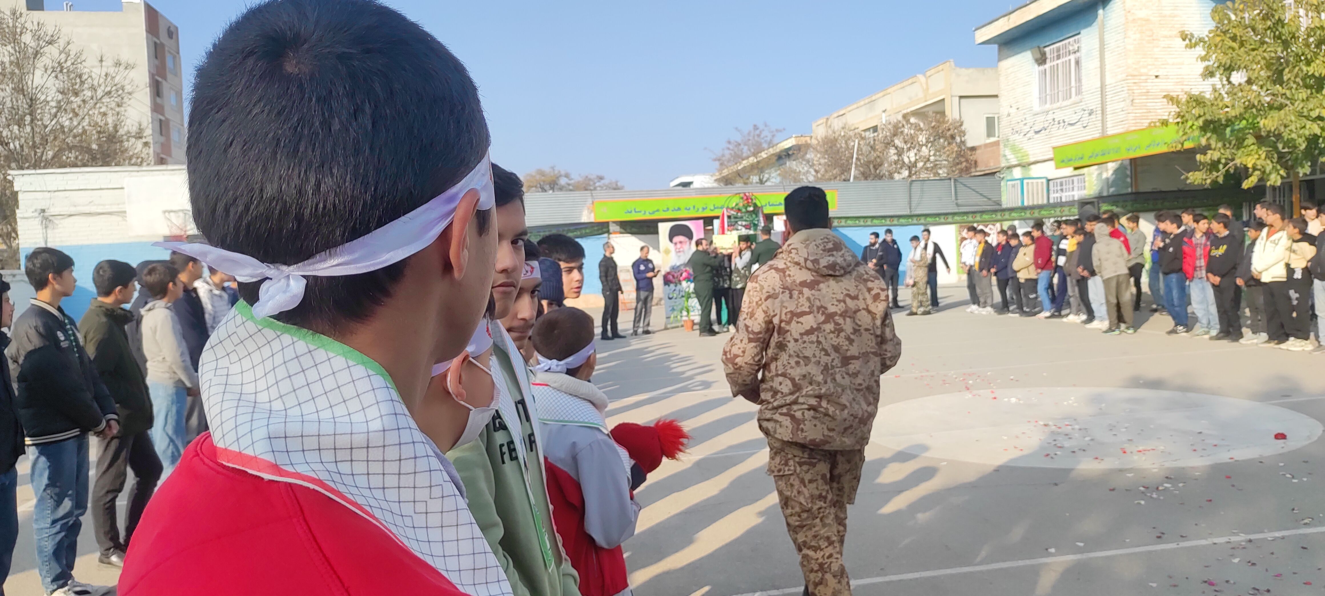 مدرسه فرزانگان شهرستان شیروان، میزبان شهدای گمنام
